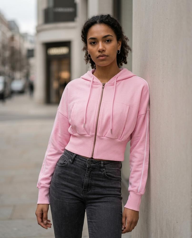 Statement Street - Zeram | Taillierter Langärmliger Hoodie Damen