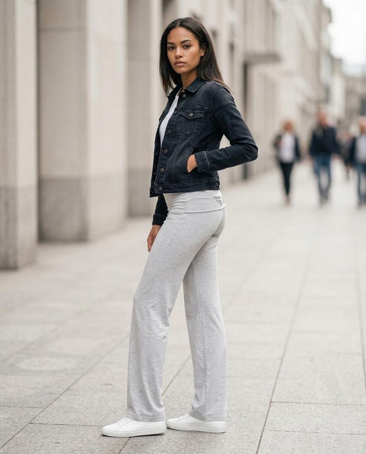 Statement Street - Tisin | Ausgestellte Verzierte Hose Damen