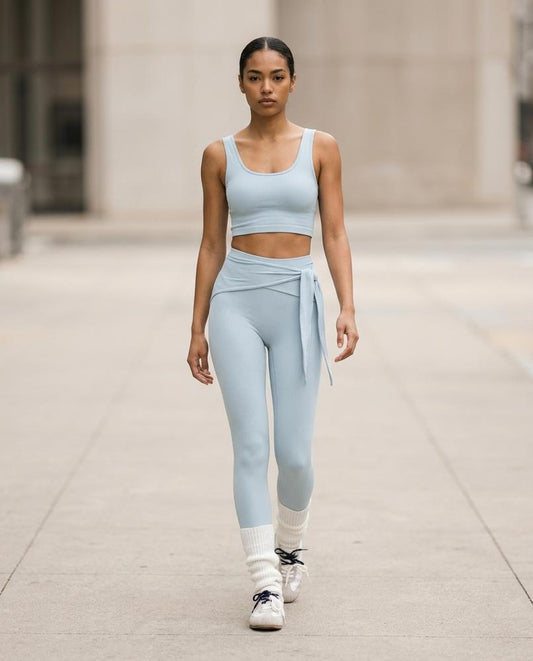 Statement Street - Donik | Gerippte Körperbetonte Hose Damen