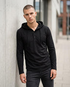 Statement Street - Zovov | Langärmliger Geknöpfter Hoodie Herren