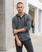 Statement Street - Zovov | Langärmliger Geknöpfter Hoodie Herren