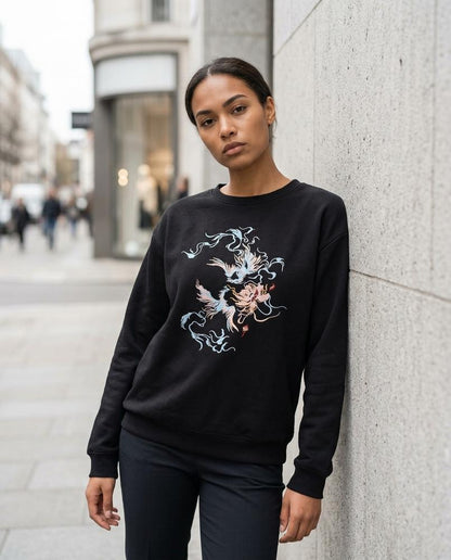 Statement Street - Vifat | Besticktes Langärmliges Sweatshirt Damen