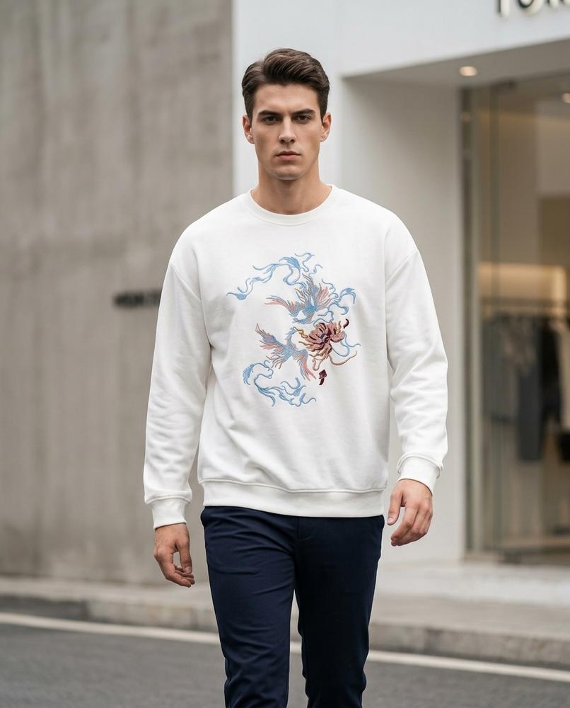 Statement Street - Vifat | Besticktes Langärmliges Sweatshirt Damen