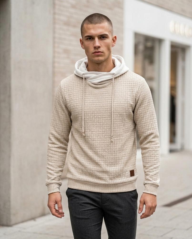 Statement Street - Cimun | Strukturiert Hochgeschlossen Hoodie Herren