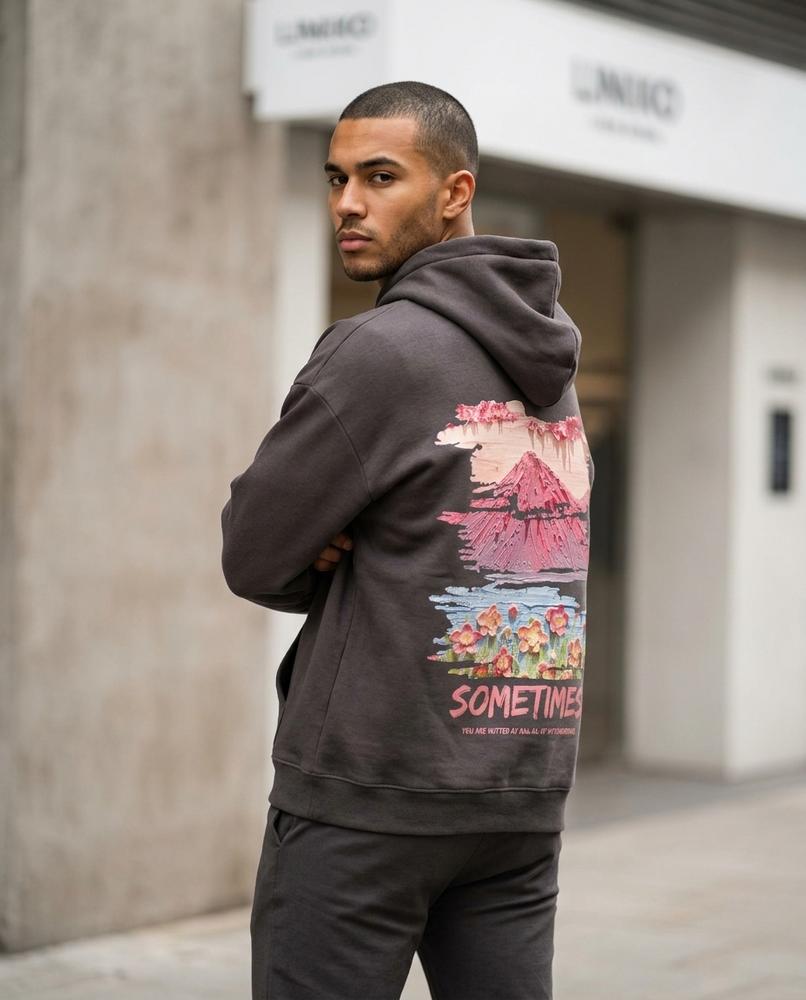 Statement Street - Zukir | Bedruckter Lockerer Hoodie Herren