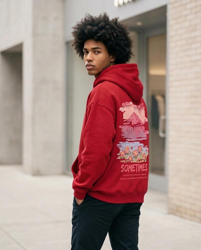 Statement Street - Zukir | Bedruckter Lockerer Hoodie Herren