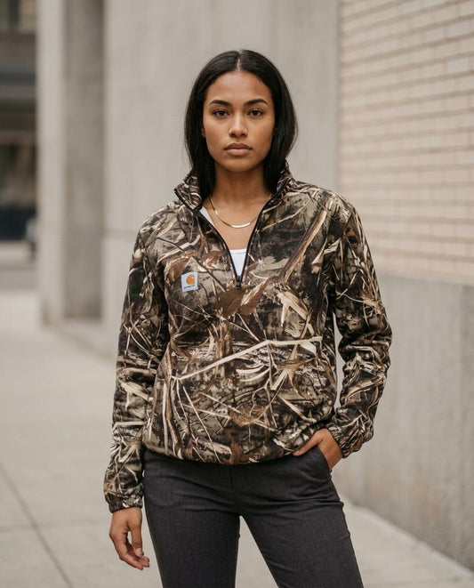 Statement Street - Tegum | Langärmliges Camouflagegemustertes Sweatshirt Damen