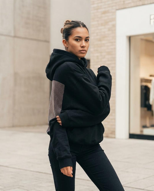 Statement Street - Tisan | Ausgeschnittener Besetzter Hoodie Damen