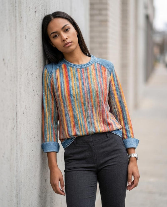 Statement Street - Vesin | Gestreift Kombiniert Pullover Damen