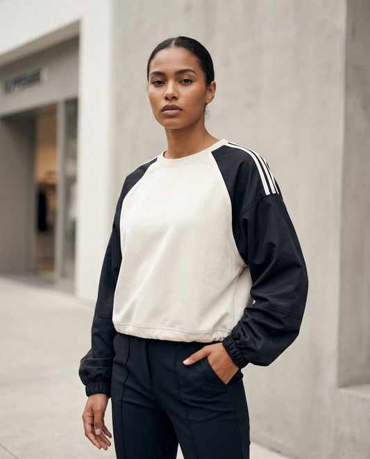 Statement Street - Vakar | Kontrastierendes Raglanärmeliges Sweatshirt Damen