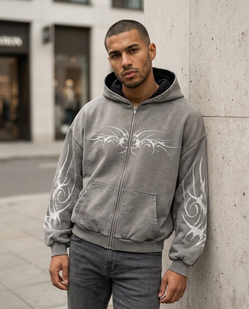 Statement Street - Arven | Bedruckter Weitgeschnittener Hoodie Unisex