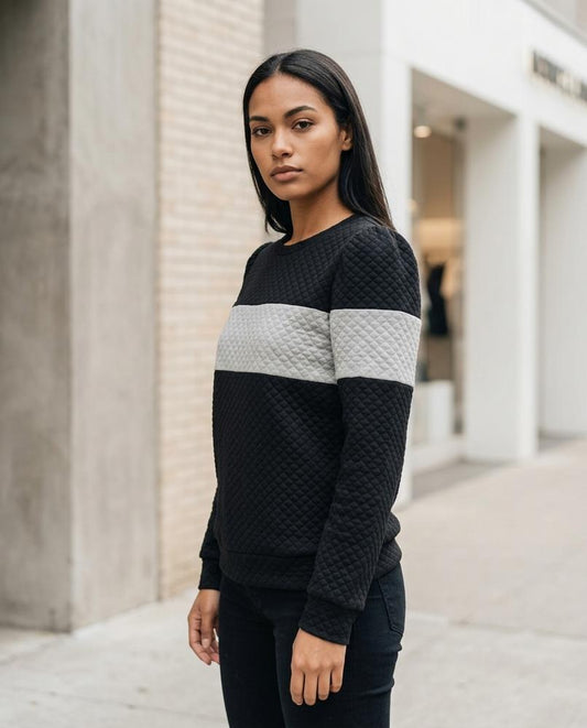 Statement Street - Vazan | Gestepptes Langärmliges Sweatshirt Damen