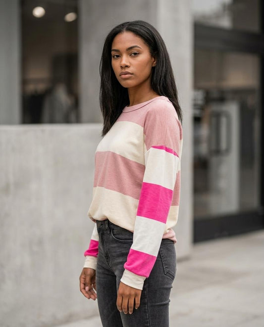 Statement Street - Tiver | Gestreiftes Langärmliges Shirt Damen