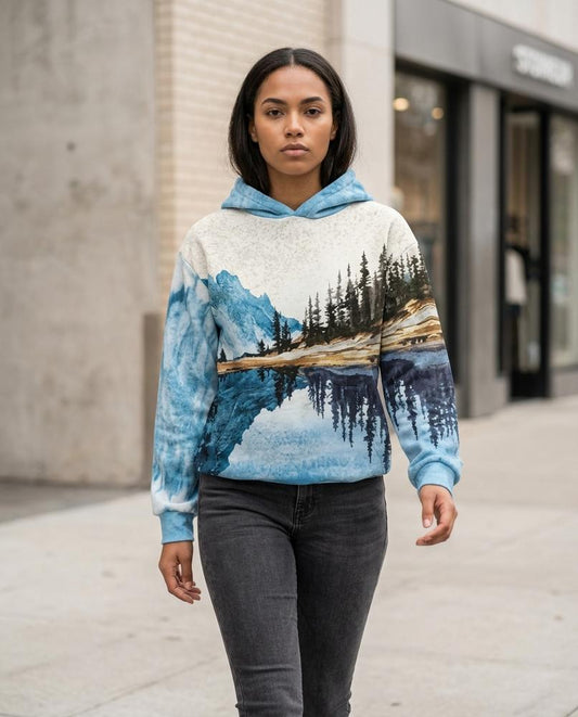 Statement Street - Vimel | Bedruckter Langärmliger Hoodie Damen