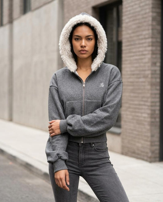 Statement Street - Zamor | Gefüttert Kurzgeschnitten Hoodie Damen