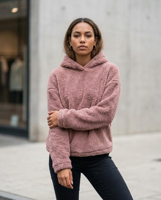 Statement Street - Vetal | Plüschiger Fleece Hoodie Damen