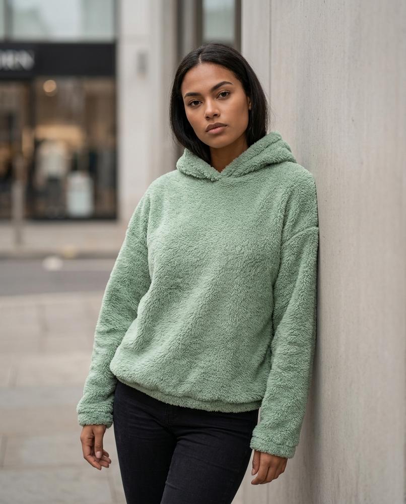 Statement Street - Vetal | Plüschiger Fleece Hoodie Damen