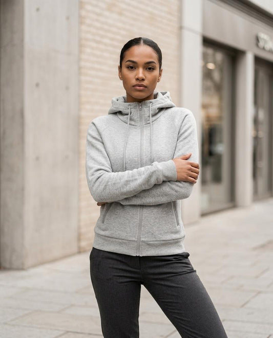 Statement Street - Zesen | Taillierter Melierter Hoodie Damen