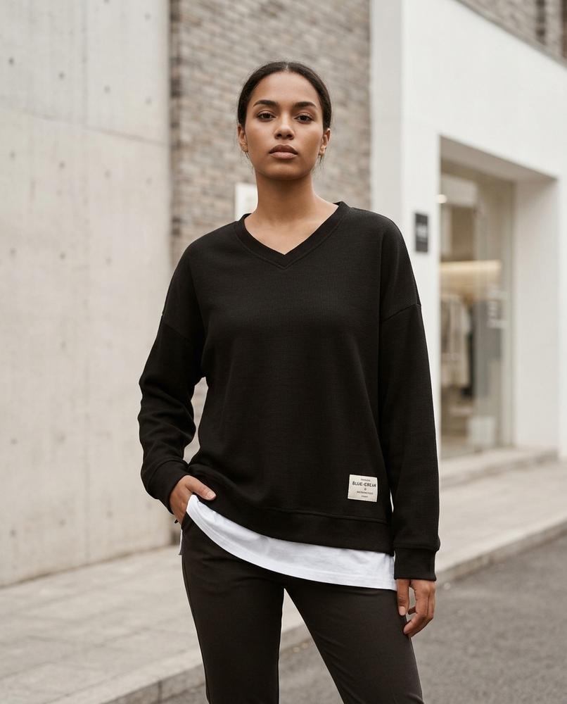 Statement Street - Vesol | Doppellagiger Strick Pullover Damen