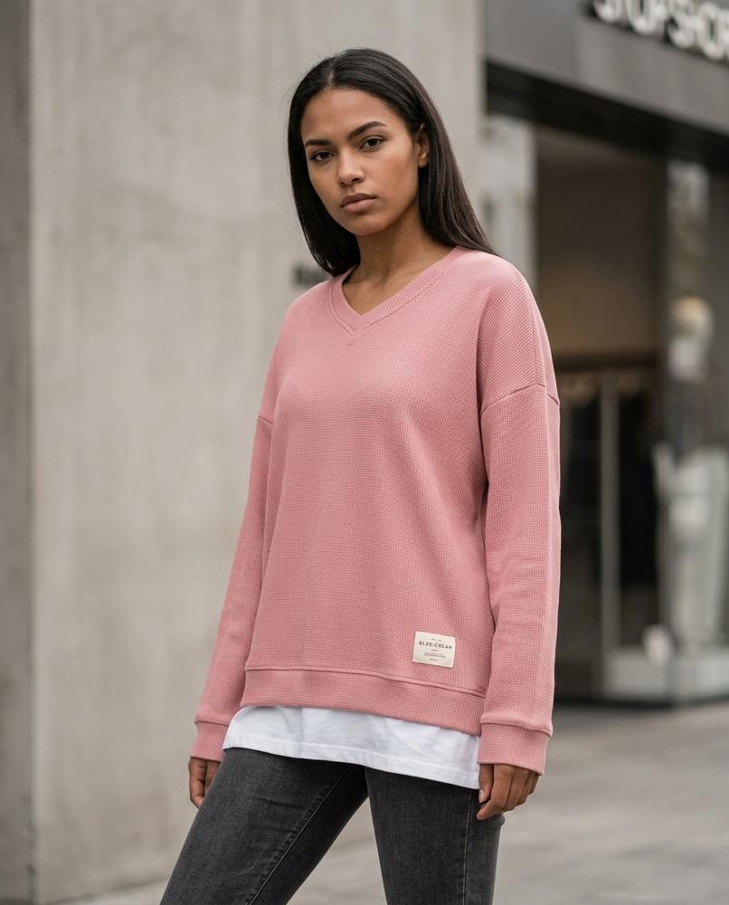 Statement Street - Vesol | Doppellagiger Strick Pullover Damen