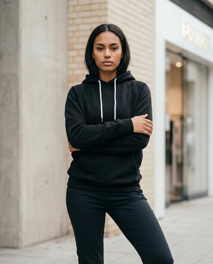 Statement Street - Zesev | Langgeschnittener Raglanärmliger Hoodie Damen