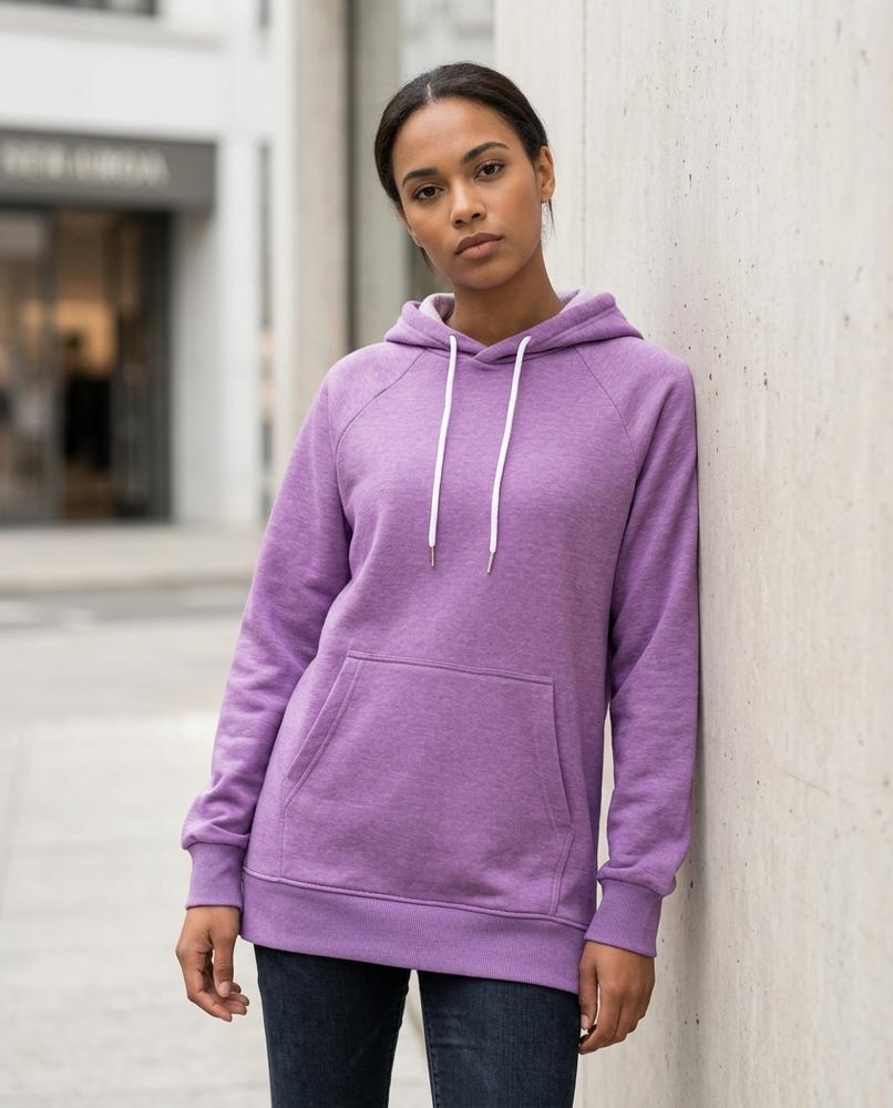 Statement Street - Zesev | Langgeschnittener Raglanärmliger Hoodie Damen