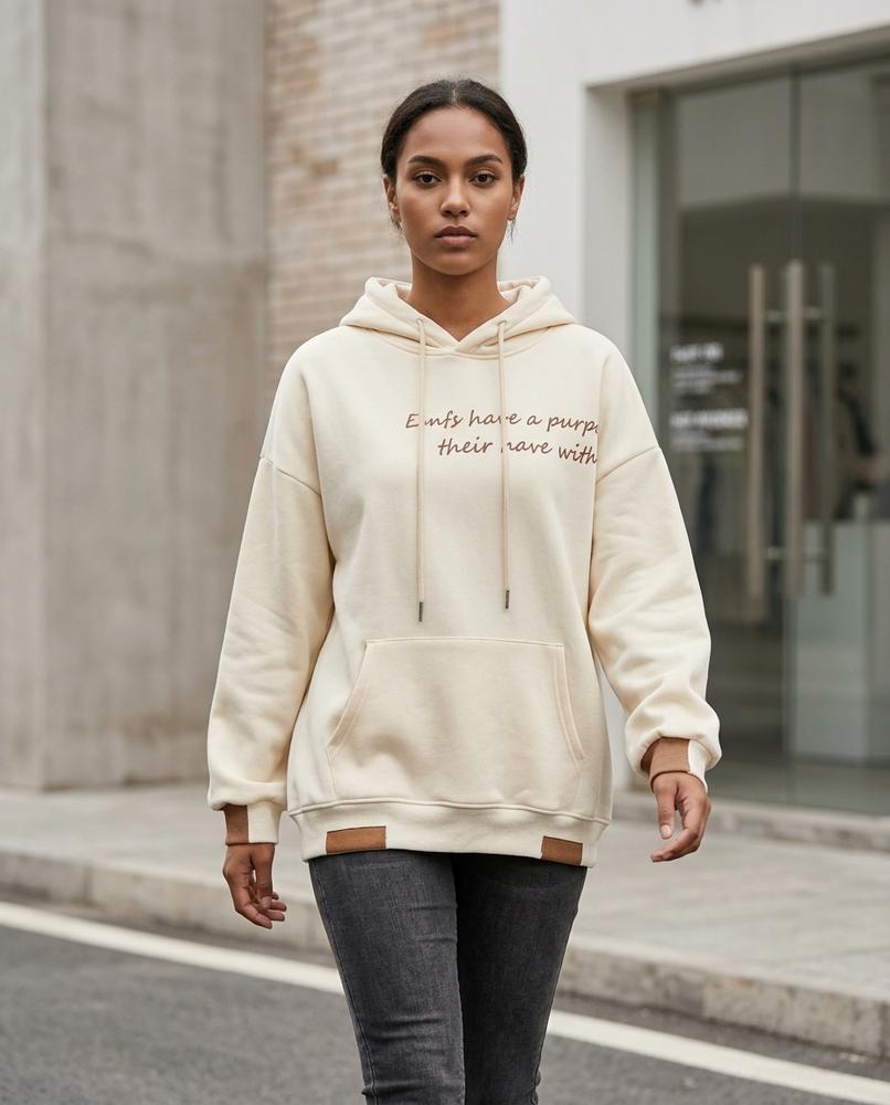Statement Street - Vulun | Übergroßer Langärmliger Hoodie Damen