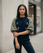 Statement Street - Yiwed | Kombinierter Voluminöser Pullover Damen