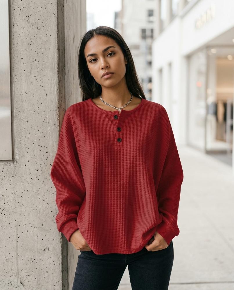 Statement Street - Yufak | Strukturiertes Langärmliges Shirt Damen