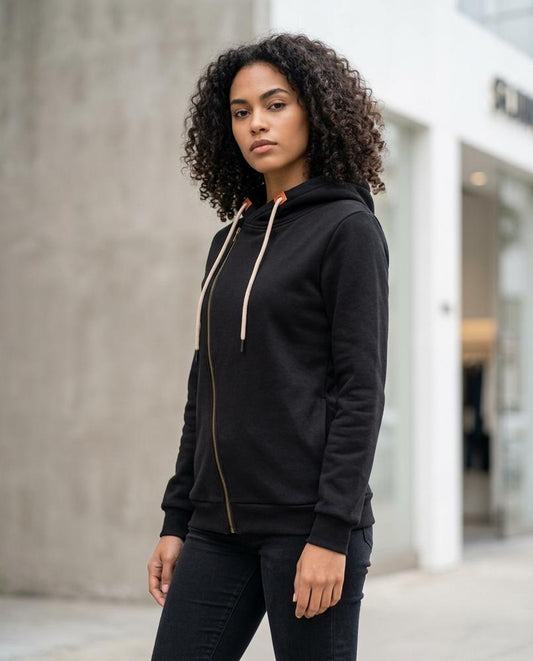 Statement Street - Kevum | Asymmetrisch Langärmelig Hoodie Damen