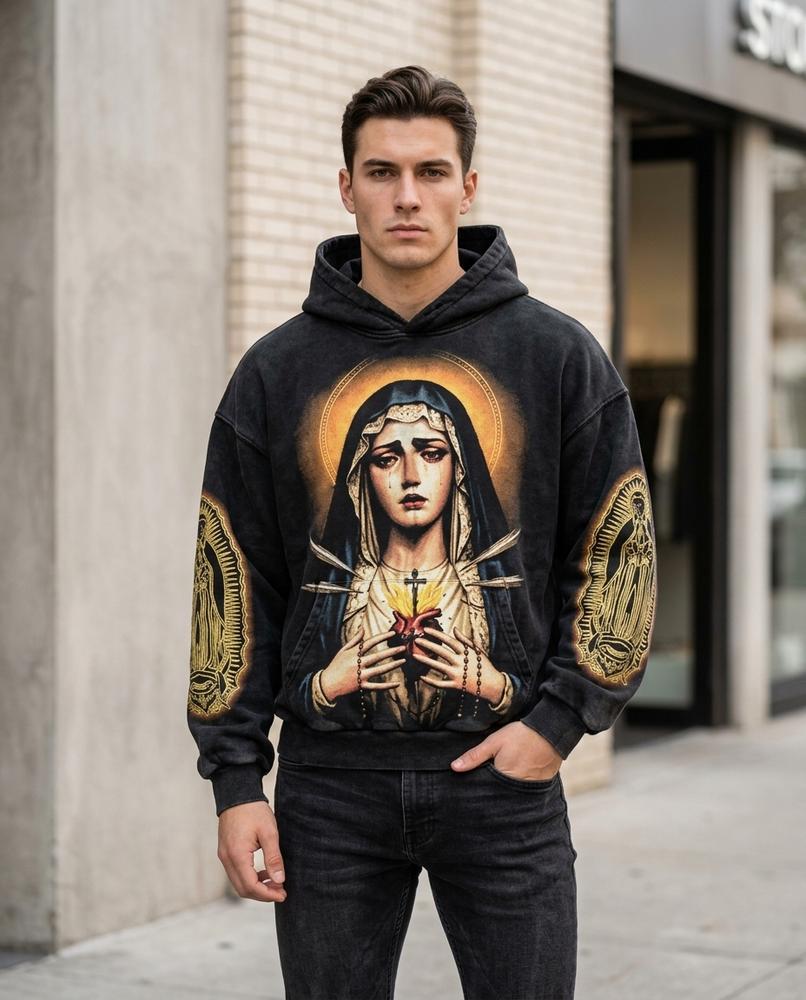 Statement Street - Aefed | Bedruckt Langärmlig Hoodie Unisex
