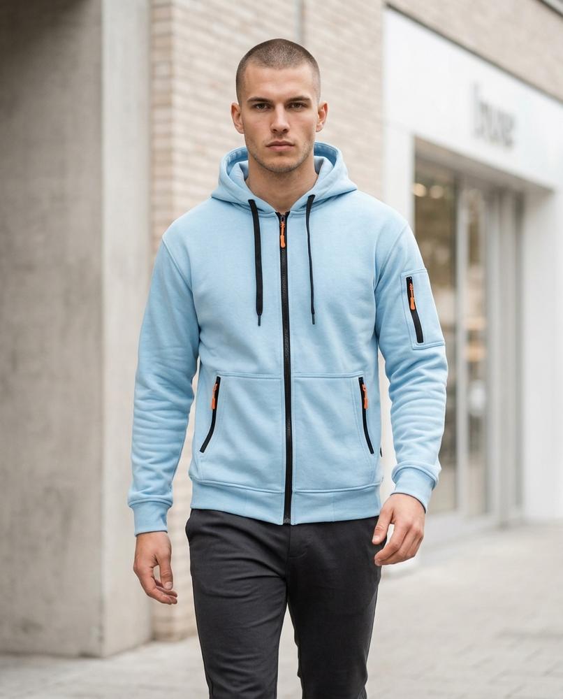Statement Street - Kedin | Gefütterter Reißverschluss Hoodie Herren