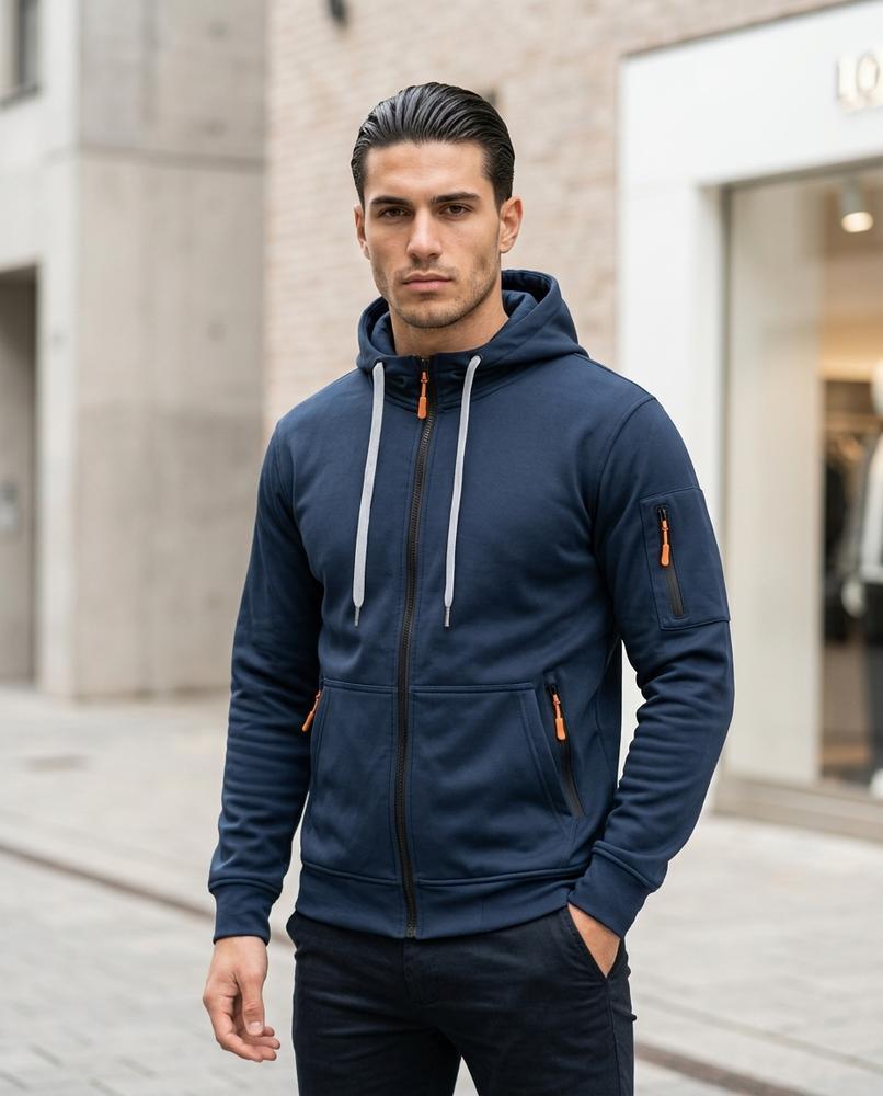 Statement Street - Kedin | Gefütterter Reißverschluss Hoodie Herren