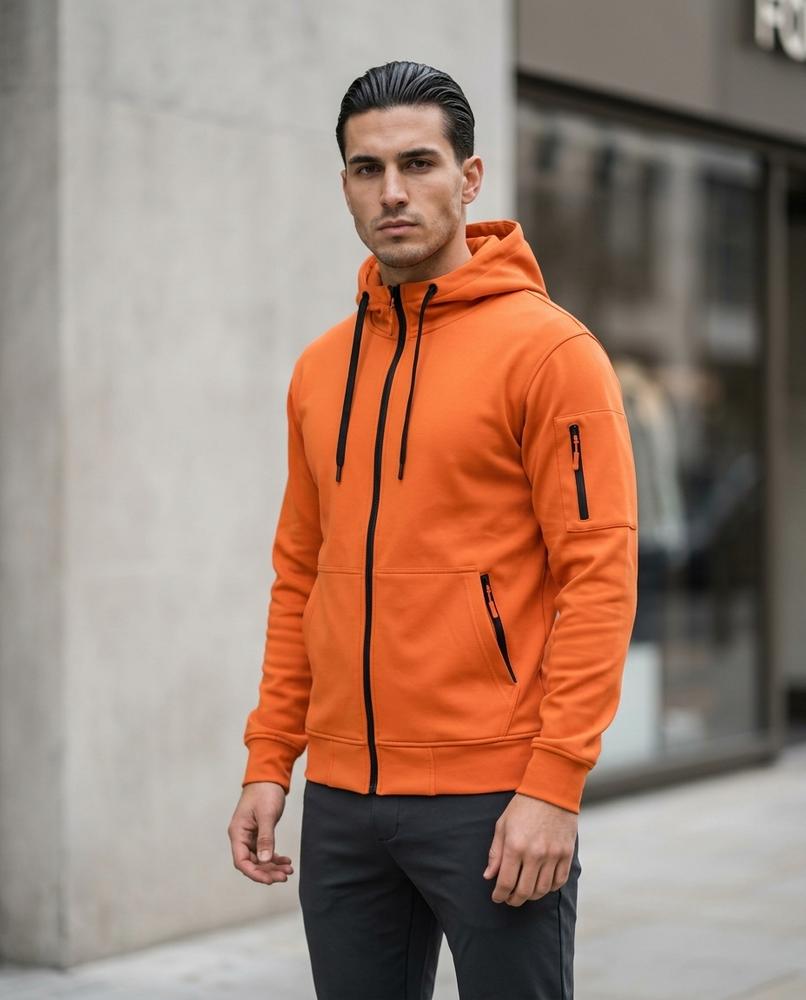 Statement Street - Kedin | Gefütterter Reißverschluss Hoodie Herren