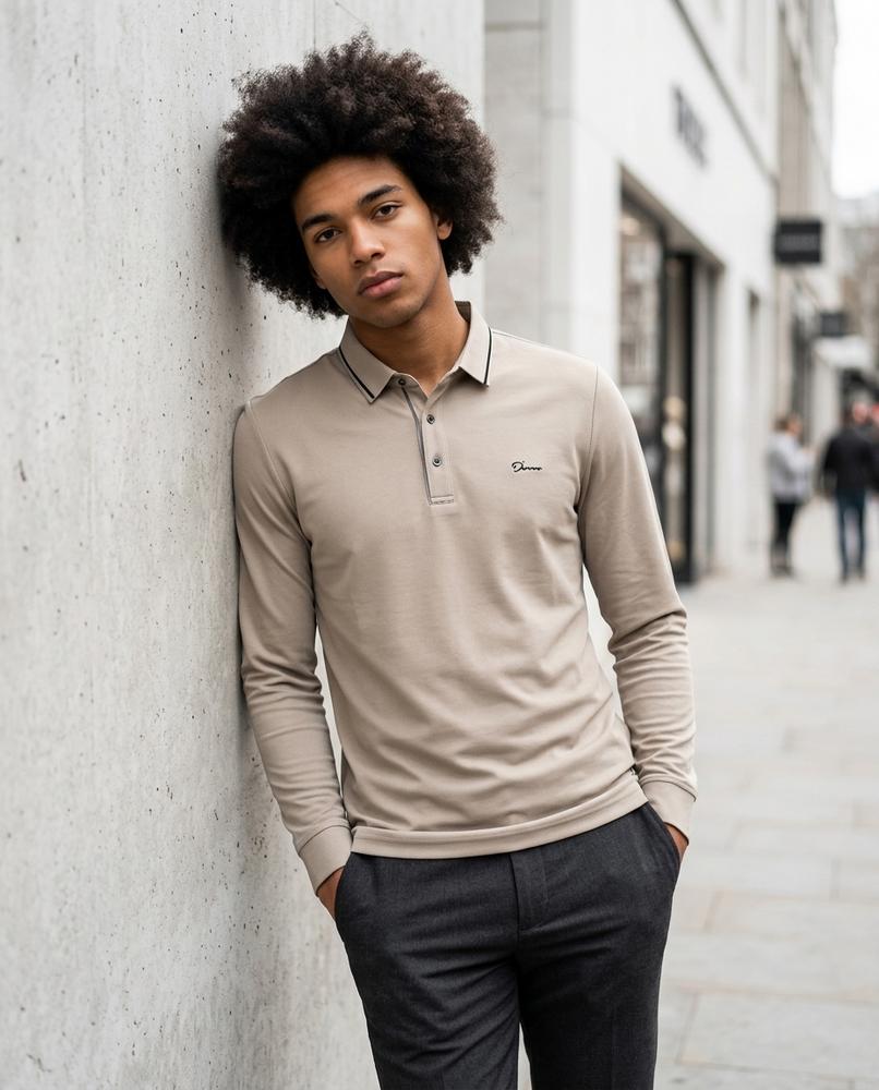 Statement Street - Zizen | Langärmlig Strukturiert Shirt Herren