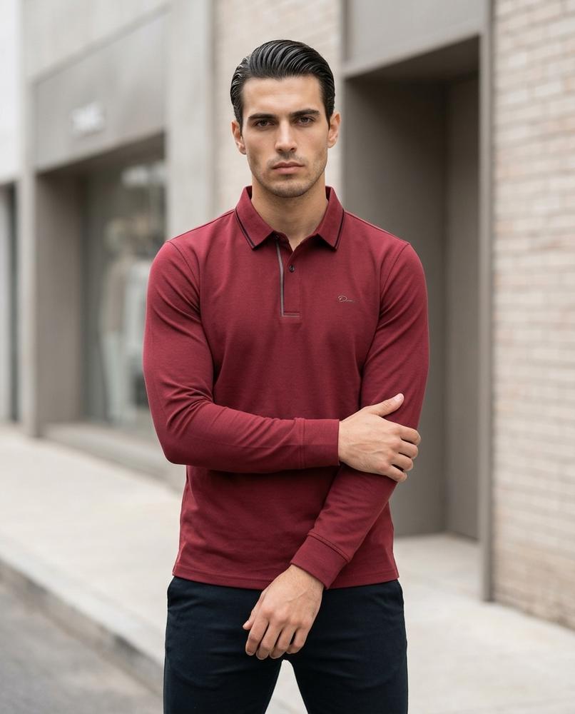 Statement Street - Zizen | Langärmlig Strukturiert Shirt Herren