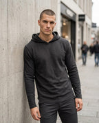 Statement Street - Yuhim | Körperbetonter Jersey Hoodie Herren