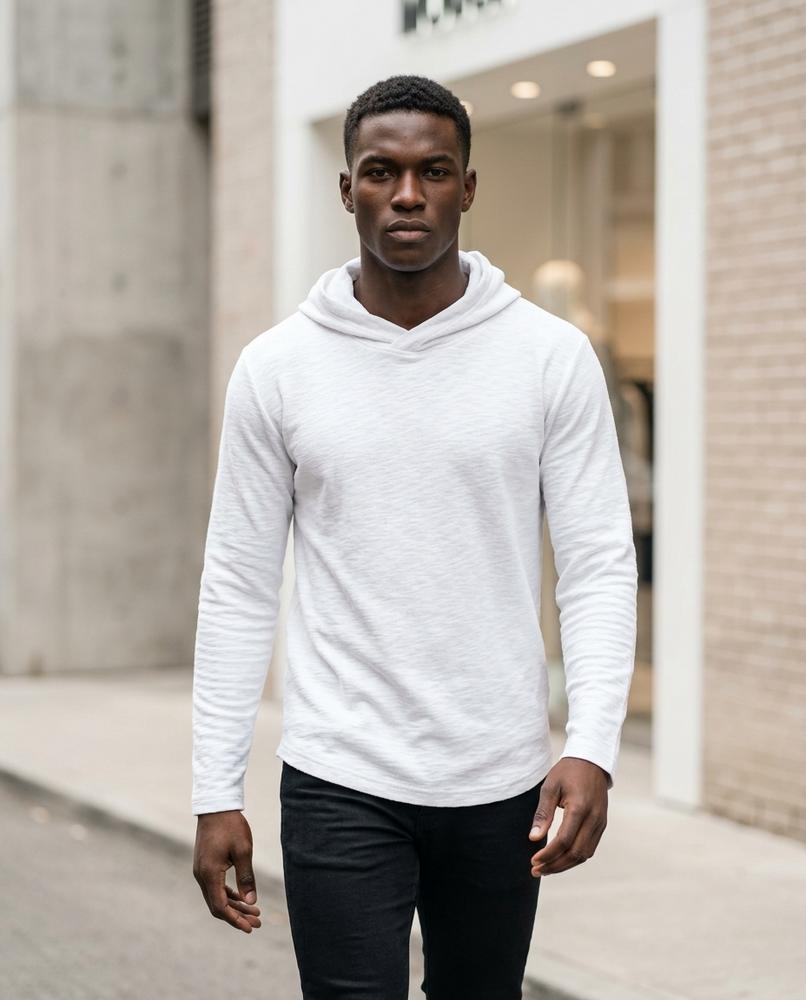 Statement Street - Yuhim | Körperbetonter Jersey Hoodie Herren