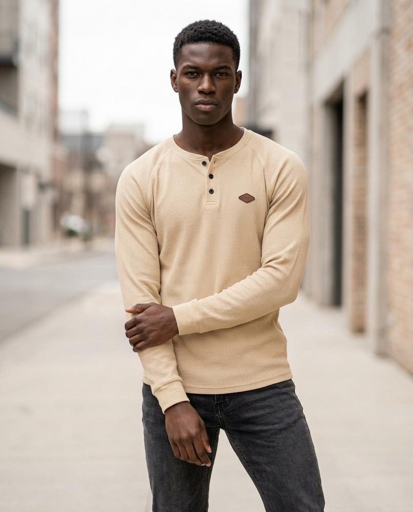 Statement Street - Topel | Langärmliges Strukturiertes Shirt Herren