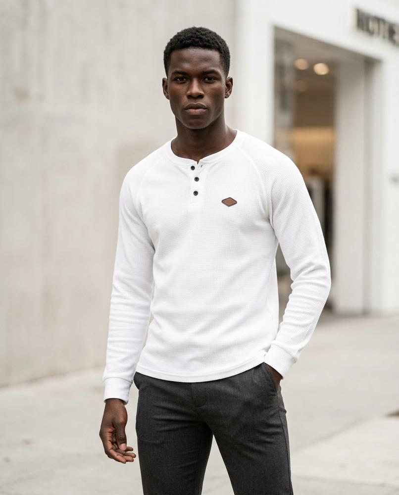 Statement Street - Topel | Langärmliges Strukturiertes Shirt Herren