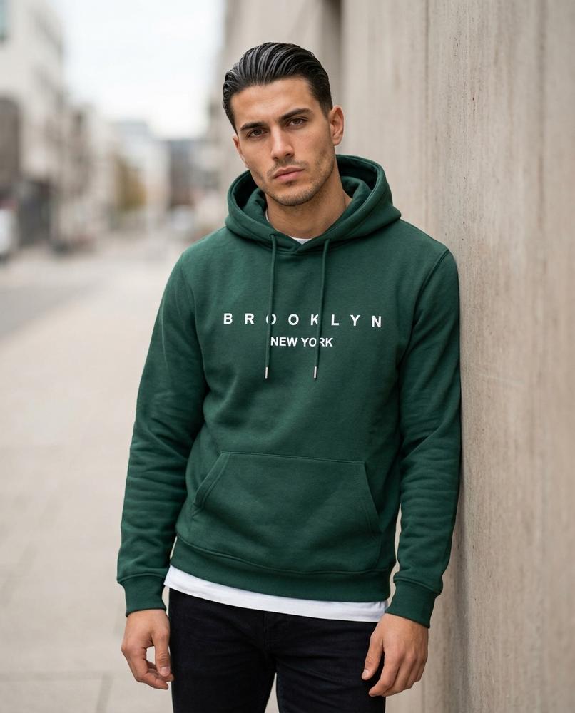 Statement Street - Vibus | Bedruckter Langärmliger Hoodie Herren