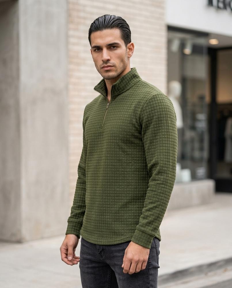 Statement Street - Yelid | Strukturiert Langärmlig Pullover Herren
