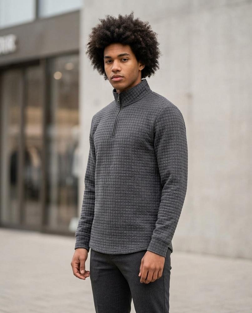 Statement Street - Yelid | Strukturiert Langärmlig Pullover Herren
