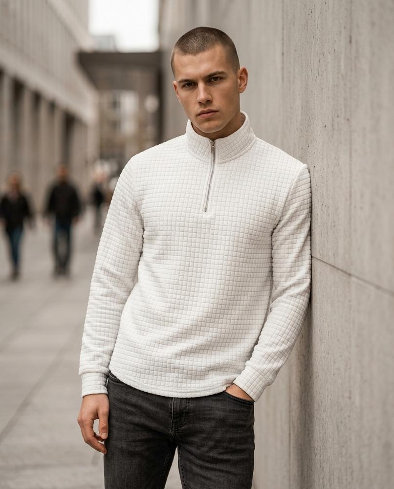 Statement Street - Yelid | Strukturiert Langärmlig Pullover Herren
