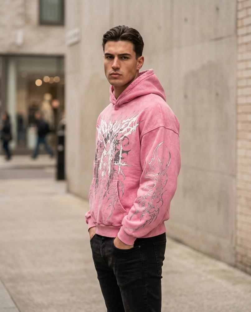 Statement Street - Aawer | Oversized Bedruckt Hoodie Unisex