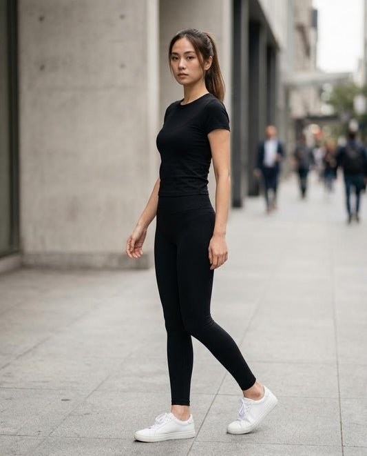 Statement Street - Aekiv | Hochgeschnittene Gerippte Hose Damen