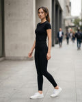 Statement Street - Aekiv | Hochgeschnittene Gerippte Hose Damen