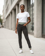 Statement Street - Aekiv | Hochgeschnittene Gerippte Hose Damen