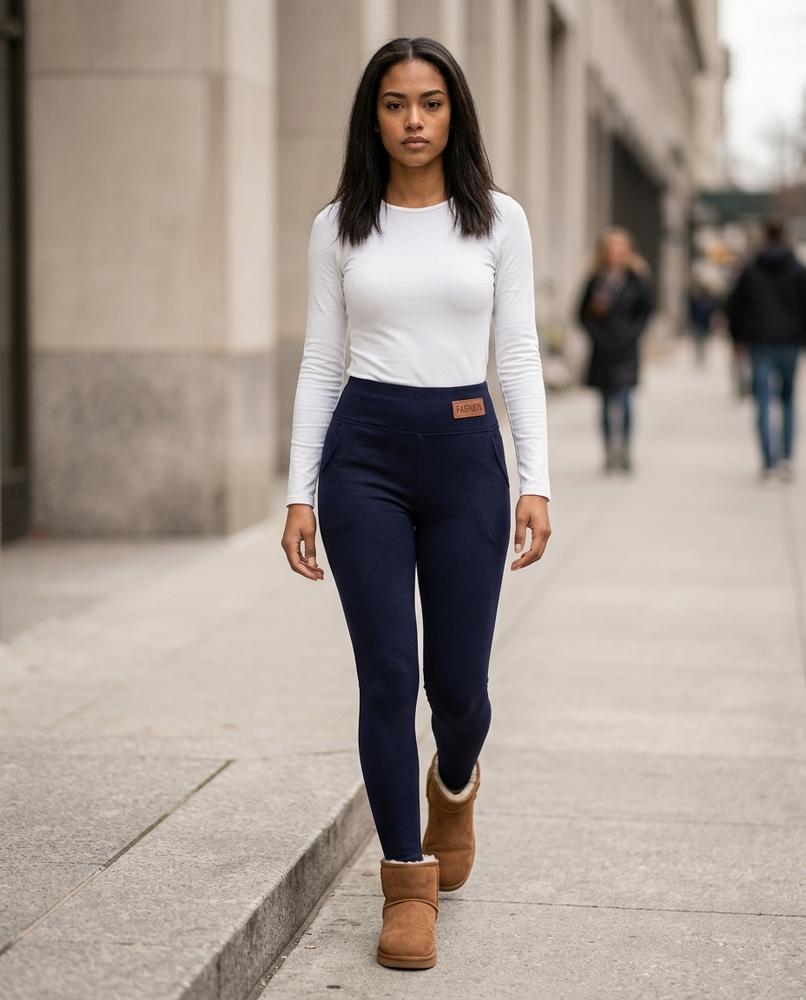Statement Street - Yimek | Gefütterte Hochgeschnittene Hose Damen