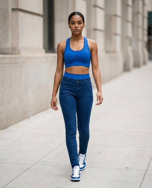 Statement Street - Cezon | Nahtlos Gerippt Anzug Damen